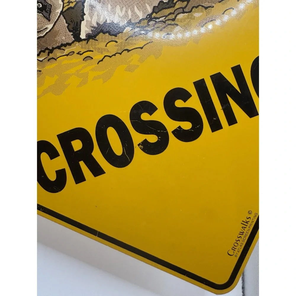 Aluminum Ferret Crossing Funny Metal Novelty Sign 12